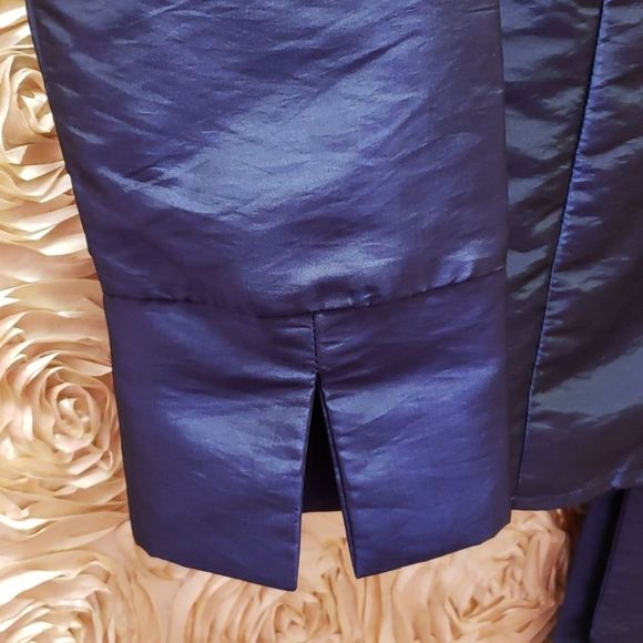 NWT 💜🖤 LAURA Purple Shimmer Evening Top/ Blouse - Picture 8 of 16